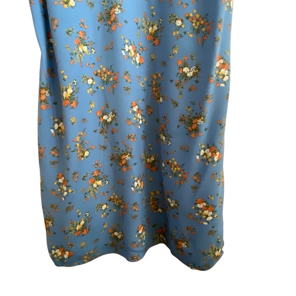 Reformation NWT Ventura Rory Blue w/ Flowers True Mini Slip Dress SZ Small - Picture 6 of 16